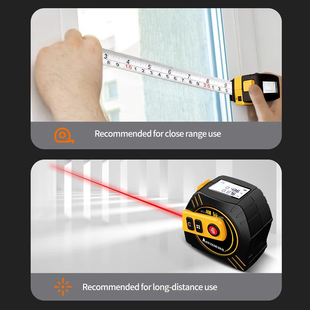 Cinta métrica láser de 80 m, h - Industrial Laser Training reseña y precio