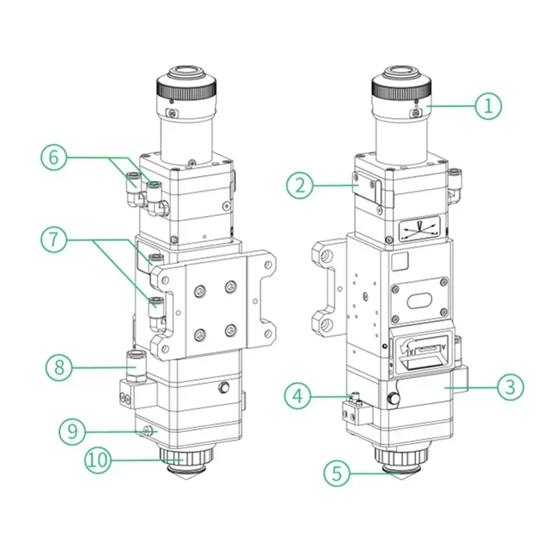 Cabezal de corte de fibra 3.3K - Industrial Laser Uses reseña y precio