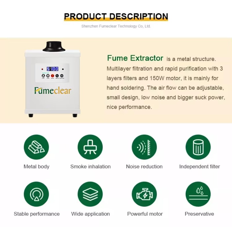 Extractor de humos de soldadur - Fume Extractor Laser reseña y precio